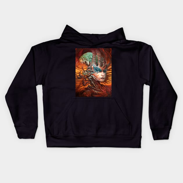 The Hithering Sleeve Kids Hoodie by ethanharrisart